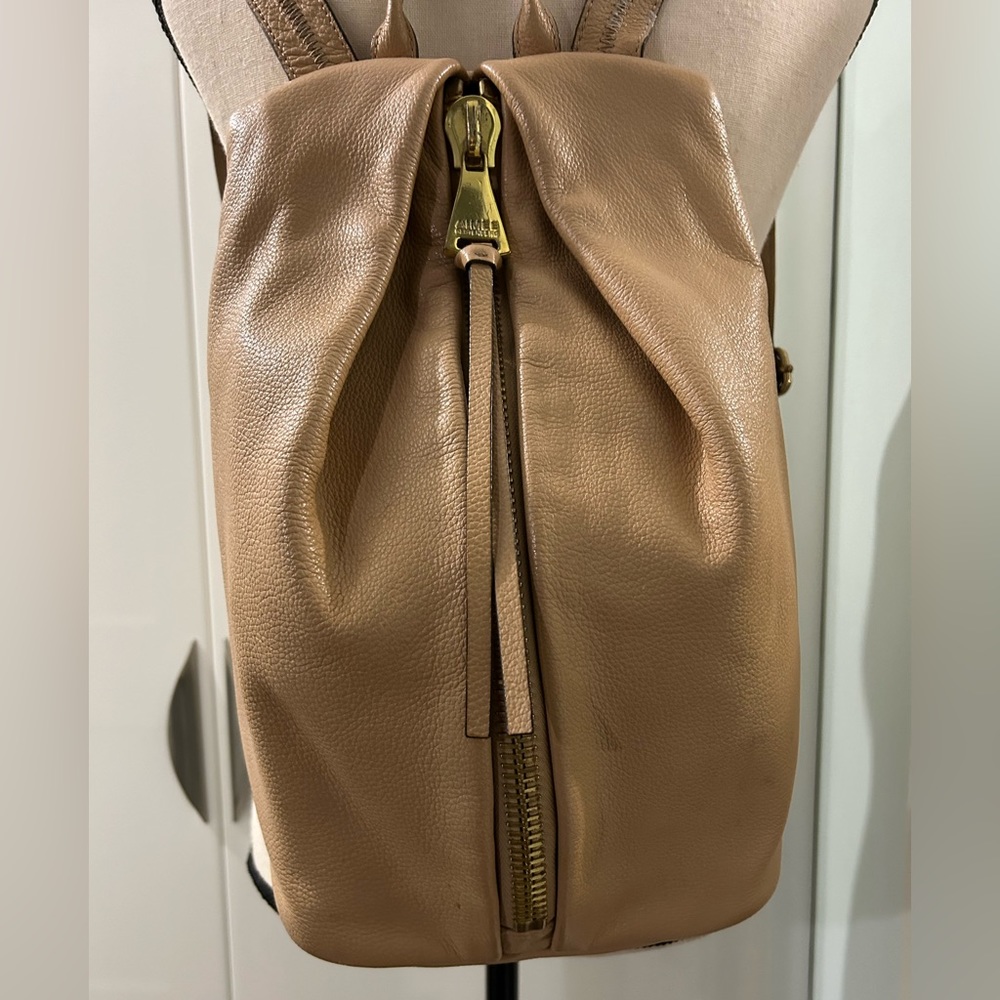 Amiee Kestenberg neutral leather backpack bag